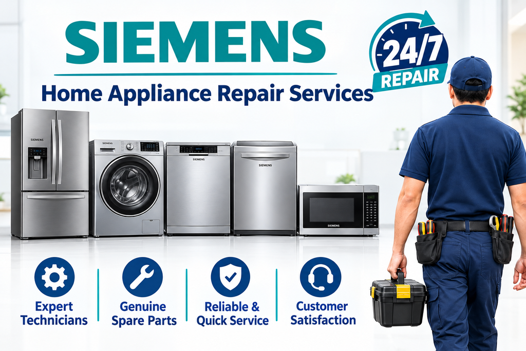We Provide Reliable And Professional Siemens Appliance Repair Services In Ahmedabad, India, Offering Convenient Doorstep Repair And Maintenance Solutions For Your Home Appliances. Our Skilled Technicians Have Experience In Diagnosing Appliance Issues And Recommending Suitable Repair Solutions With Professional Care And Attention To Detail.