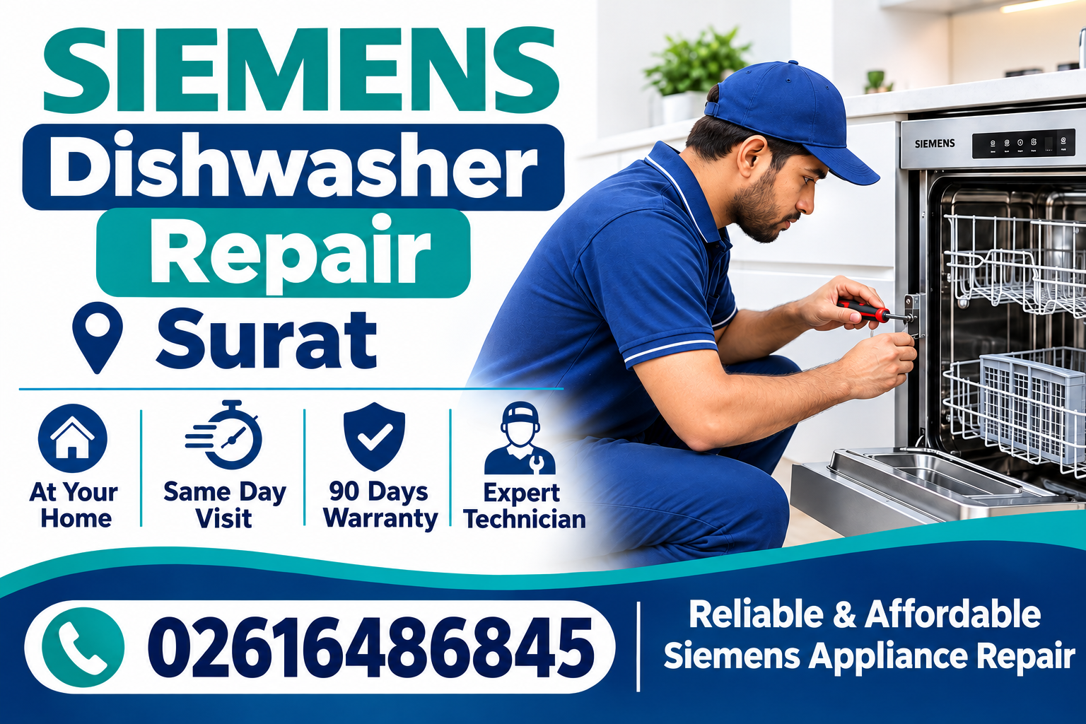 We Offer Professional And Dependable Siemens Appliance Repair Services Across Surat. Our Skilled Technicians Have Experience In Diagnosing, Repairing, And Maintaining Various Siemens Home Appliances,