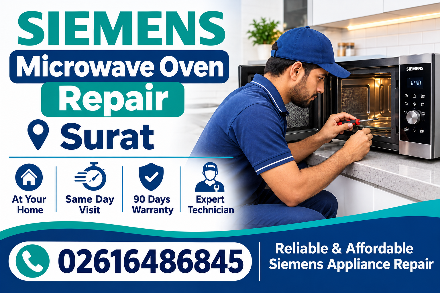 We Offer Professional And Dependable Siemens Appliance Repair Services Across Surat. Our Skilled Technicians Have Experience In Diagnosing, Repairing, And Maintaining Various Siemens Home Appliances,